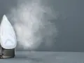 Ferro da stiro Rowenta con vapore che fuoriesce, pronto per scoprire come pulire il ferro da stiro Rowenta dal calcare.