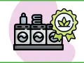 Tre lavatrici con un distintivo di qualità ecologica. I programmi di lavaggio sono efficienti e rispettosi dell'ambiente.