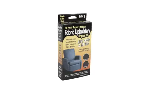 Kit per riparare tessuto poliestere rovinato, ideale per divani, sedie e interni auto. Ripara bruciature, buchi e strappi.