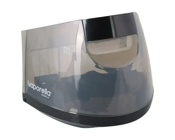 Serbatoio trasparente per Polti Vaporella Simply VS10.10, con indicazione MAX 1,5 L.